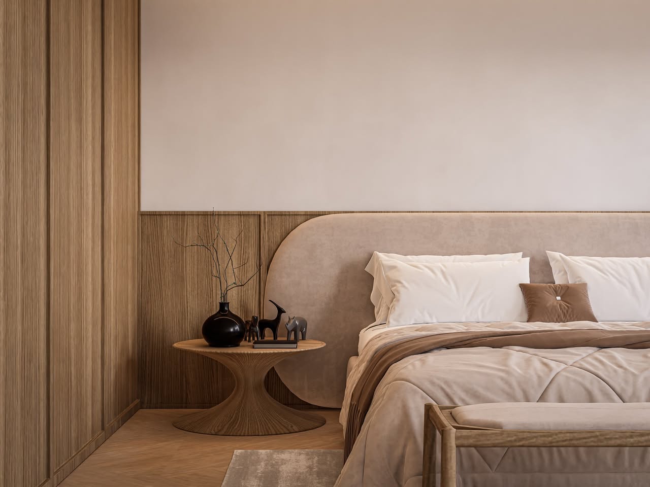 Japandi Bedroom and Walkin Closet4
