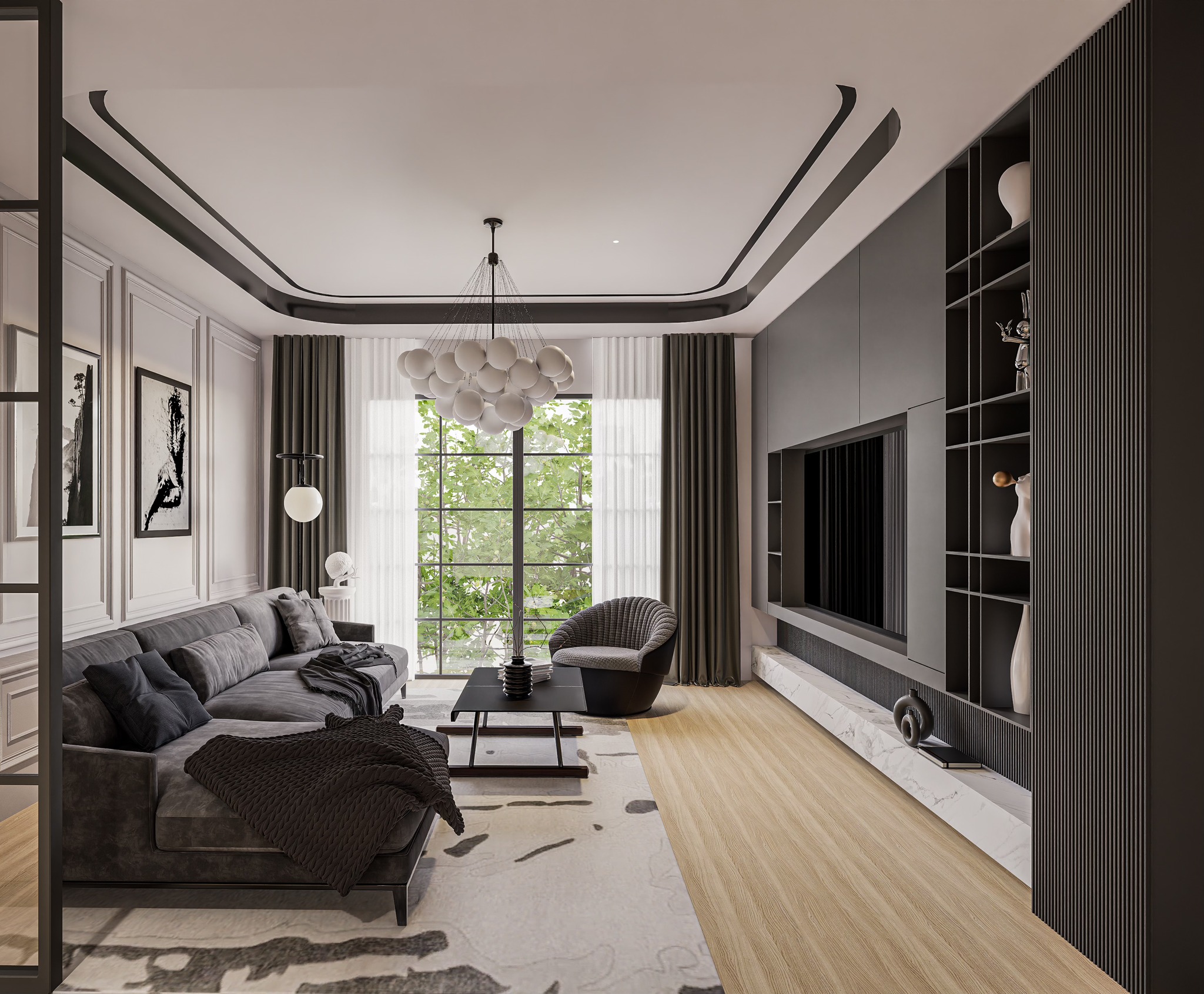 Living room Contemporary Classic3