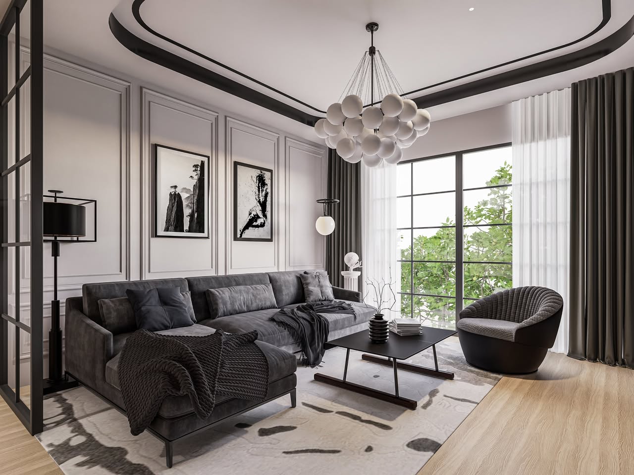 Living room Contemporary Classic4